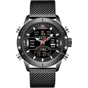 NAVIFORCE Digital Watch Men Waterproof Sports Watches Stainless Steel Military Quartz Clock Wristwatch