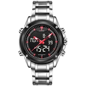 Naviforce Sport Watch For Men Analog-Digital Stainless Steel - n-9050