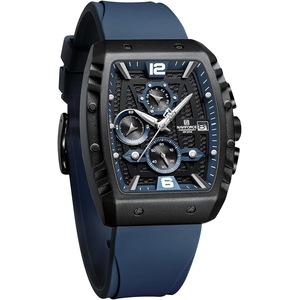 NAVIFORCE Waterproof Chronograph Sport Watch for Men, with Auto Date Women Quartz Wrist Watches, Colorful Silicone Band
