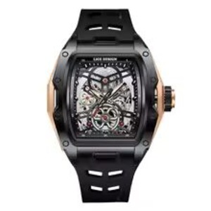New LIGE Luxury Skeleton Dial Men Mechanical Watch Top Brand Automatic Watch 50M Waterproof Men's Watch Luminous Hand