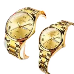 OLEVS High Quality Luxury Couple Watch for Men Women Original Stainless Steel Watches Top Brand Waterproof Couple Wristwatches