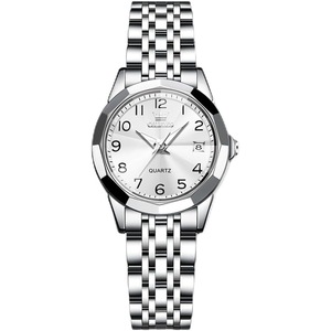 OLEVS Women Watch UK Business Dress Small Stainless Steel Ladies Dress Wrist Watch Analog Quartz Date Waterproof