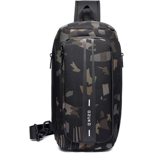 OZUKO Sling Backpack for Men - Anti-Theft Crossbody Bag, Waterproof with USB Charging Port