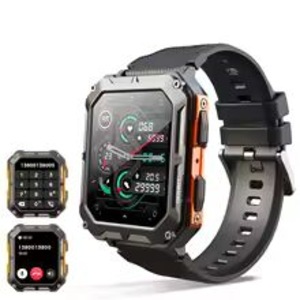 Waterproof Smart Watch Men Voice Assistant BT Wireless Call Business Outdoor Sports IP68 Wristwatch for Android iOS C20 Pro New