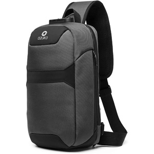 ZUK Anti Theft Sling Bag Shoulder Crossbody Backpack Waterproof Chest Bag with USB Charging Port Lightweight Casual Daypack