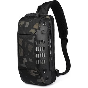 ZUK Anti Theft Sling Bag Shoulder Crossbody Backpack Waterproof Chest Bag with USB Charging Port Lightweight Casual Daypack