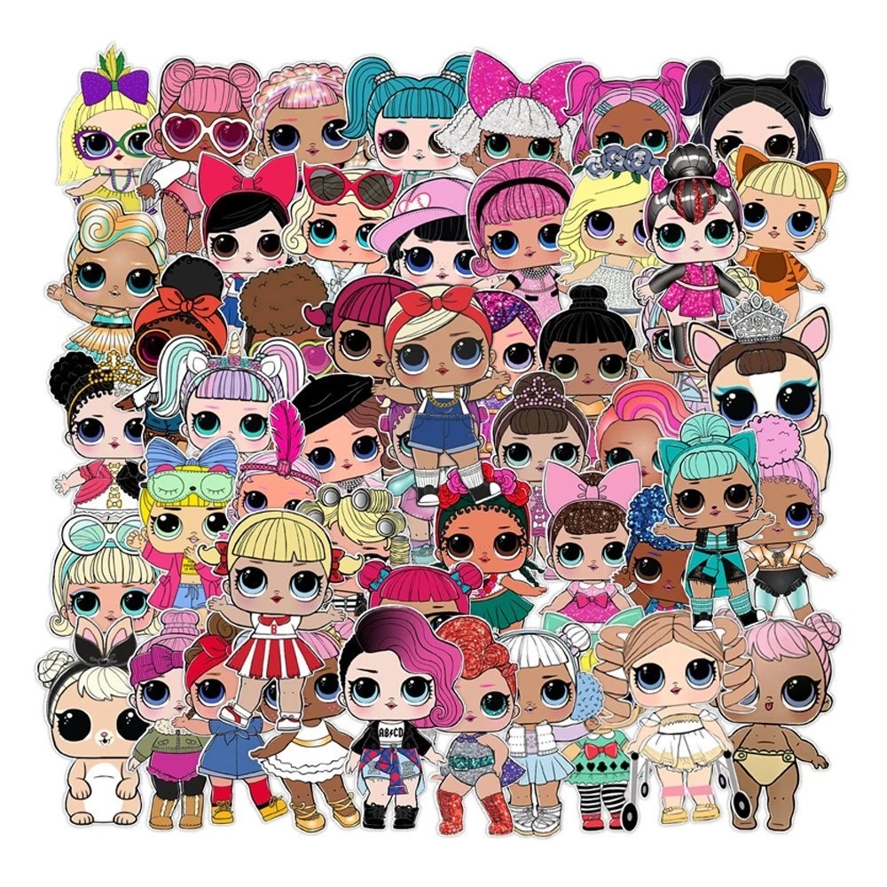 Buy LOL Suprise Theme Stickers Collection 50pcs - Kids Birthday Party ...
