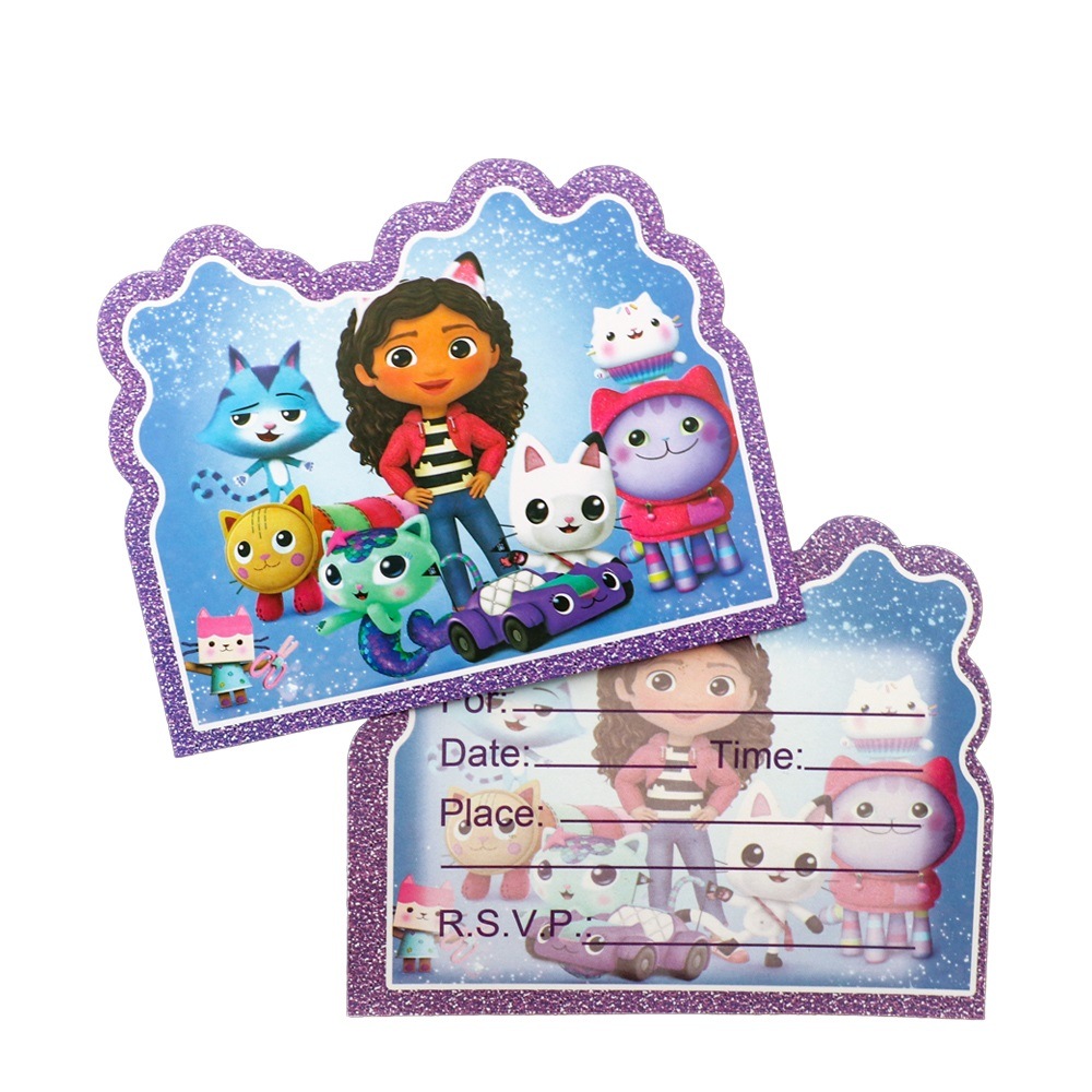 Gabby Dollhouse Birthday Invitation Template Free - Printable Word Searches