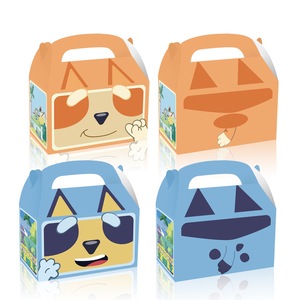 12PC Bluey Bingo Lolly Loot Box Bag Candy Favour Box Party Supplies Decorations