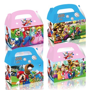 12PC Mario Party Lolly Loot Box Bag Candy Favour Box Party Supplies Decorations