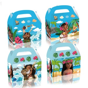 12PC Moana Lolly Loot Box Bag Candy Favour Box Party Supplies Decorations
