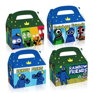 12PC Rainbow Friends Lolly Loot Box Bag Candy Favour Box Party Supplies Decorations