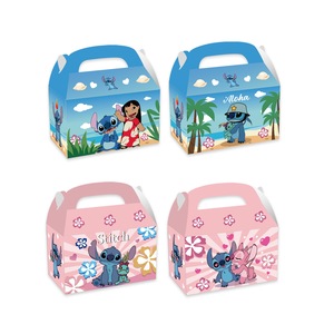 12PC Stitch Lolly Loot Box Bag Candy Favour Box Party Supplies Decorations