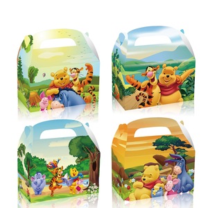 12PC Winnie the Pooh Lolly Loot Box Bag Candy Favour Box Party Supplies Decorations