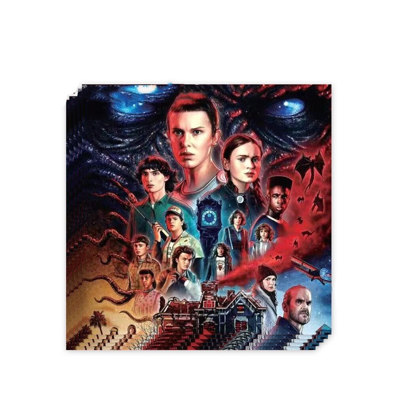 Buy 20PC Stranger Things Napkins Party Supplies Birthday Decorations ...