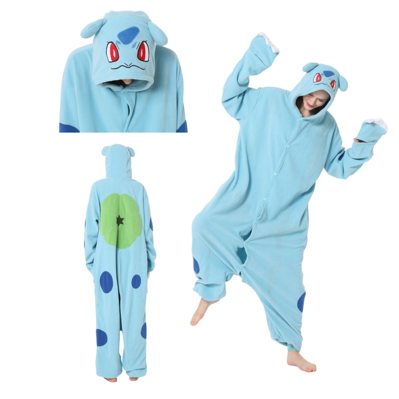 Buy Adults Bulbasaur Onesie Pokemon Costume Kigurumi Pajamas Book Week ...