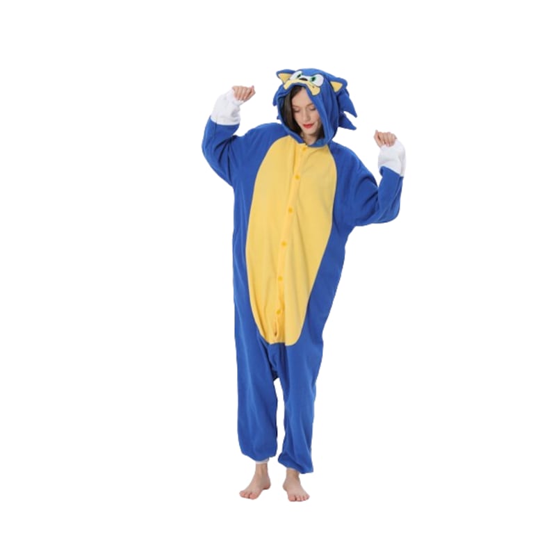 Sonic Onesie Toddler Kids' Sonic The Hedgehog Onesie PJs Blue