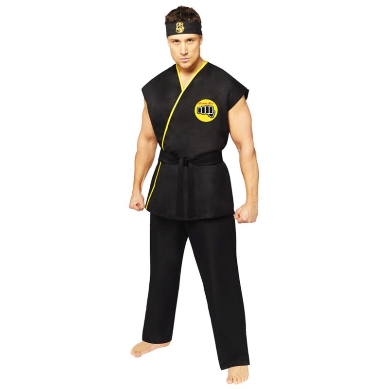 Buy Black Cobra Kai GI Mens Costume - MyDeal