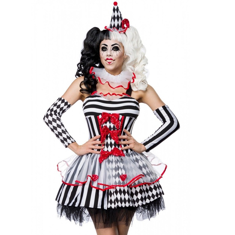 Buy Circus Clown Harlequin Womens Costume - MyDeal