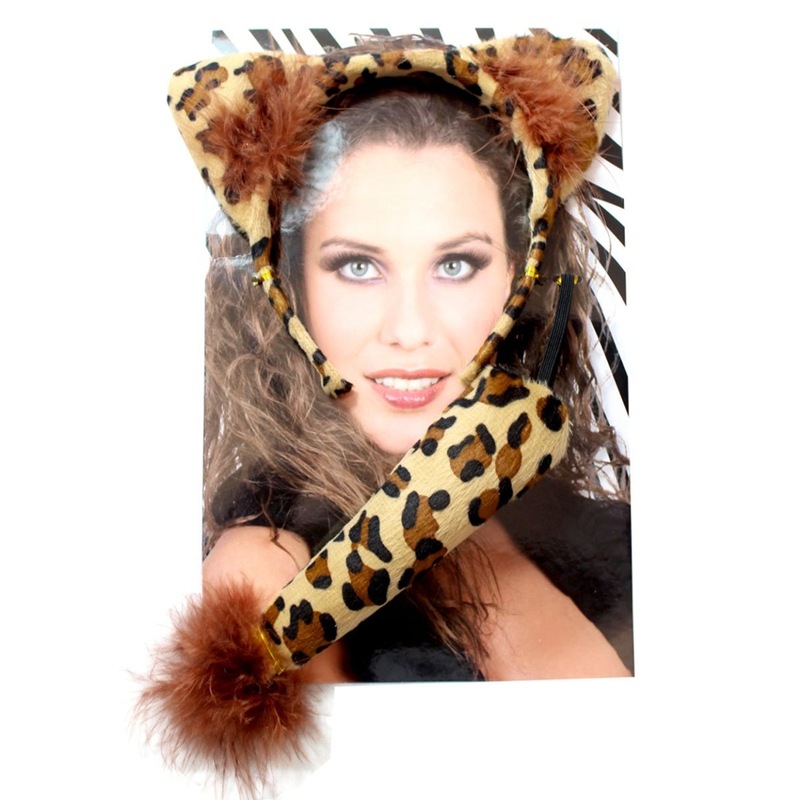 Buy Leopard Costume Headband Tail Set MyDeal
