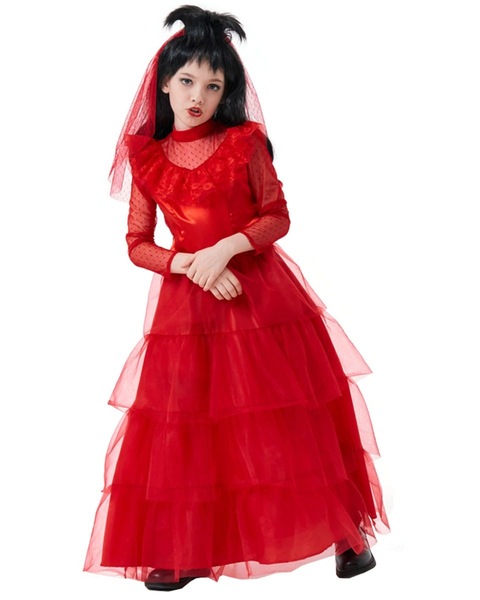 Buy Lydia Red Bride Dress Girls Costume - MyDeal Australia