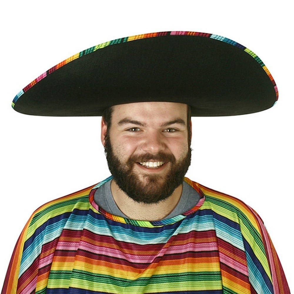 Sombrero Large Black Hats Unisex main image 1