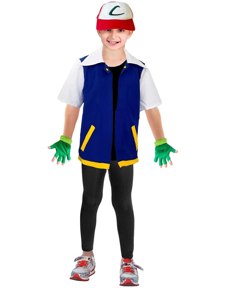 Buy Monster Trainer Ash Ketchum Boys Costume MyDeal Australia buy-monster-trainer-ash-ketchum-boys-costume-mydeal-australia