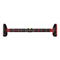 Ativo 100cm Steel Pull Up Bar Home Doorway Gym Power Workout Exercise Black
