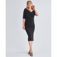 Athena Maternity Smart Casual 2 Pieces Outfit in Black