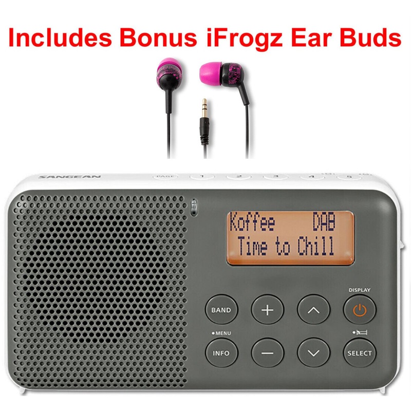 Buy Sangean DAB+/FM Re-Chargeable Digital Pocket Radio+30 Pre-sets+ ...