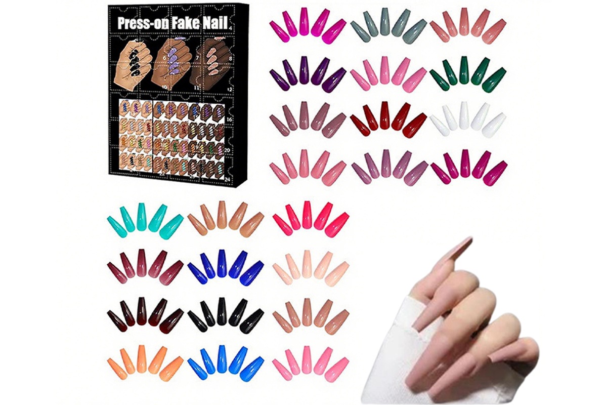 Buy 12 Days Christmas Countdown Calendar Nail Set 2025 Advent Holiday