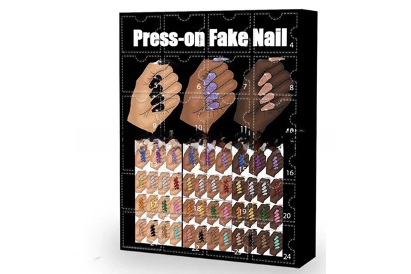 Buy 12 Days Christmas Countdown Calendar Nail Set 2025 Advent Holiday