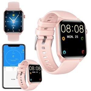 2024 Smart Watch Water-Resistant Smartwatch Heart Rate Fitness Tracker-Pink
