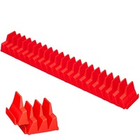 20PCS Magnetic Wrench Organizers Spanner Storage Holder Rack Hardware Tool-Red