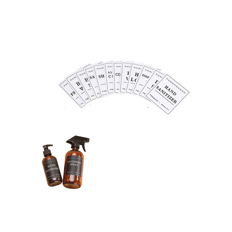 Buy 24Pcs Bathroom Bottle Label Waterproof Bottle Stickers Removable ...