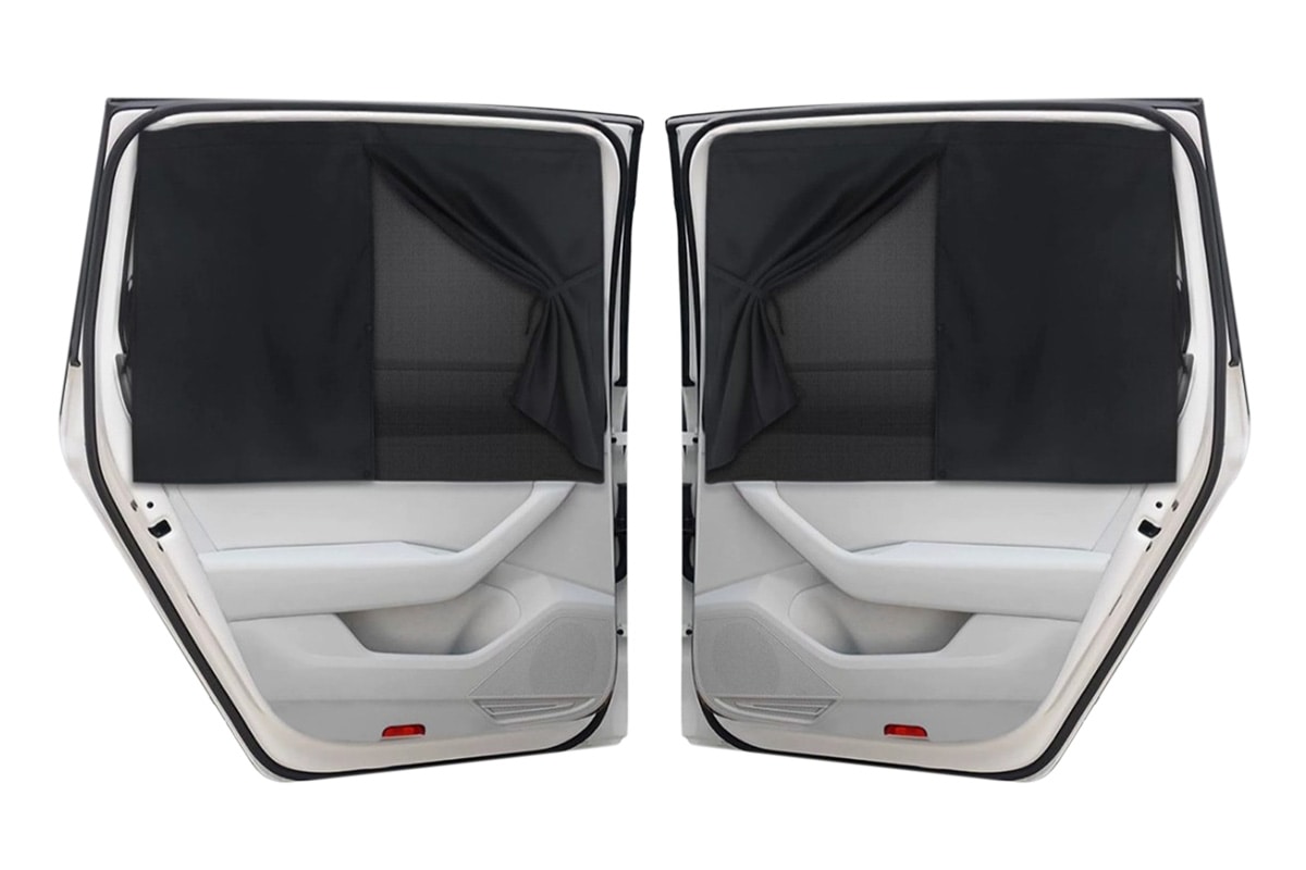 Buy 2PCS Car Window Sun Shades Double Layer Magnetic Rear Window ...