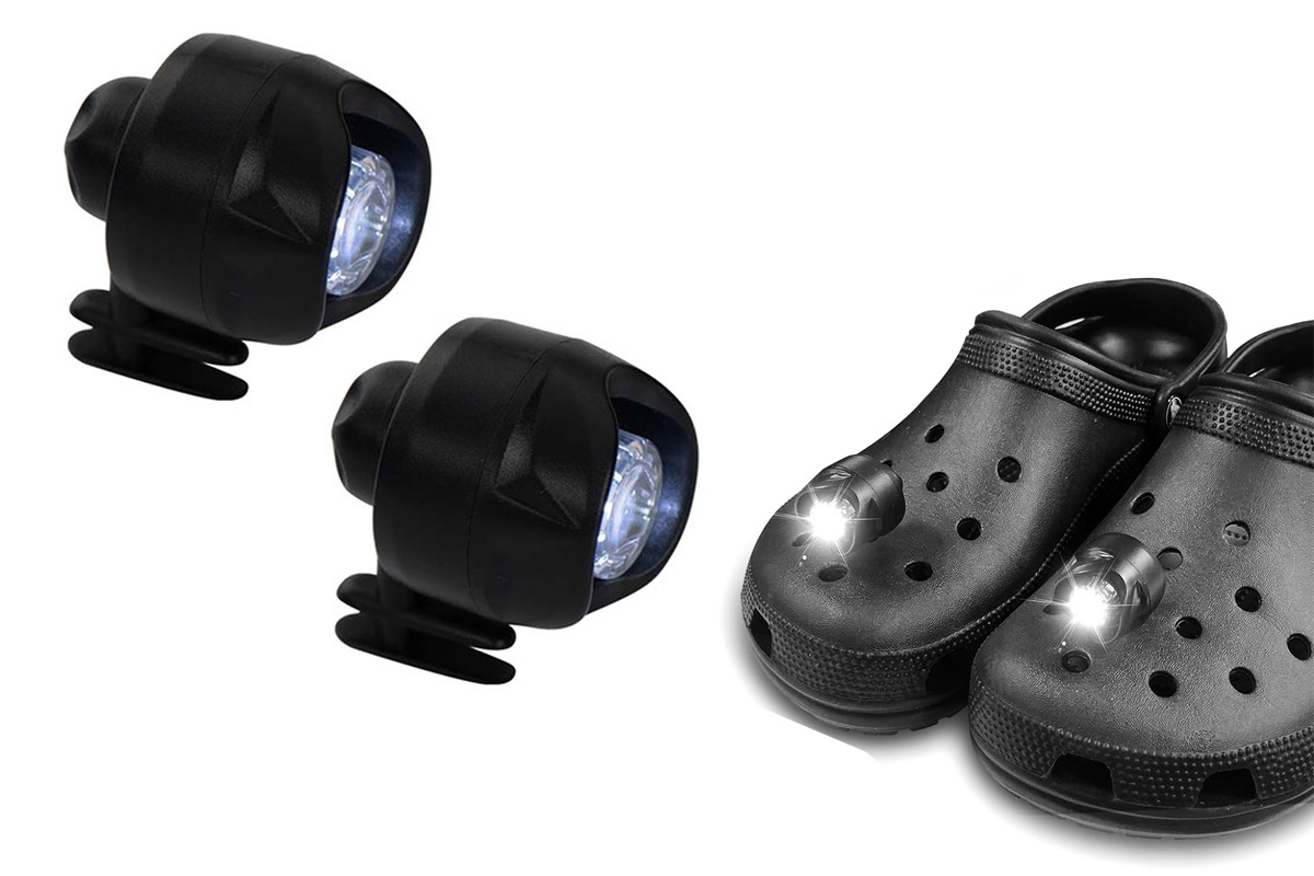 2Pcs Waterproof Shoes Lights Rechargeable 3 Mode Black  Australia