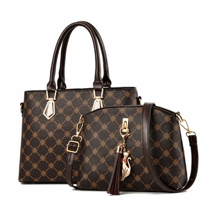 2Pcs Women's PU Leather Bag Tote Bag