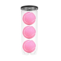 3Pcs Pink High Bounce Practice Tennis Balls for Beginners