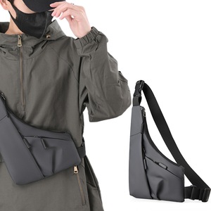 Anti Theft Crossbody Bag Shoulder Bag Anti-theft Design for Travel Sport Work-Grey