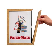Art Frames Art Projects Wooden Artwork Display Hold 100 Pictures-Brown