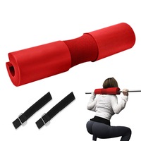 Barbell Pad Shoulder Pad Squat Pad For Weightlifting Lunges And Hip Thrusts-Red