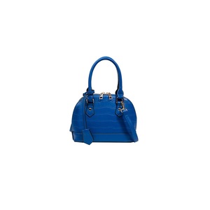 Croc PU Leather Crossbody Bag - Blue