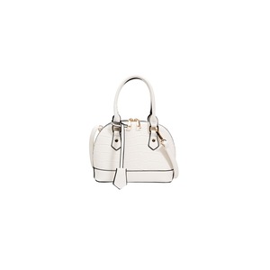 Croc PU Leather Crossbody Bag - White