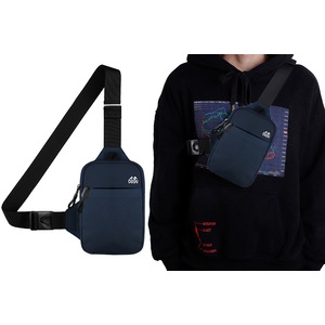 Crossbody Chest Bag Water Resistant Sling Bag Personal Casual Pocket Bag for Men Women-Dark Blue