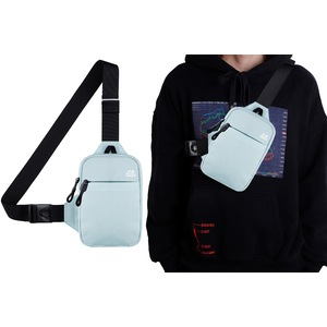 Crossbody Chest Bag Water Resistant Sling Bag Personal Casual Pocket Bag for Men Women-Light Blue