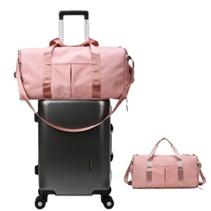 Gym Duffle Bag Taekwondo Travel Sports Outdoor Duffel Bag-Pink