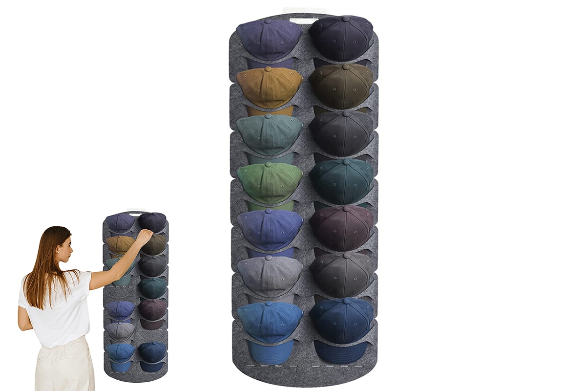 Buy Hat Rack For Baseball Caps Hat Organizer Hanging Over The Door Caps ...