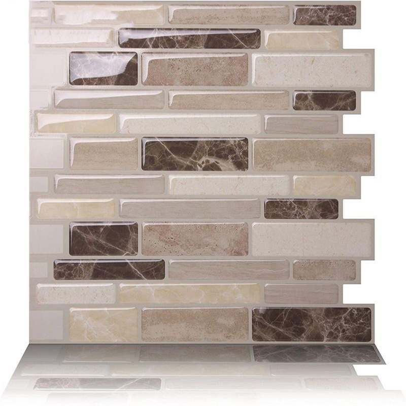 Buy Kitchen Stick on Tile Stickers Bathroom 3D Mosaic Self Adhesive