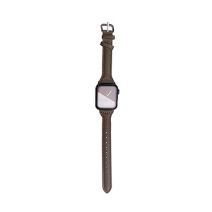 Leather Band Compatible with Apple Watch Dressy Slim Genuine Leather Strap Wristband for Women -Dark brown-38